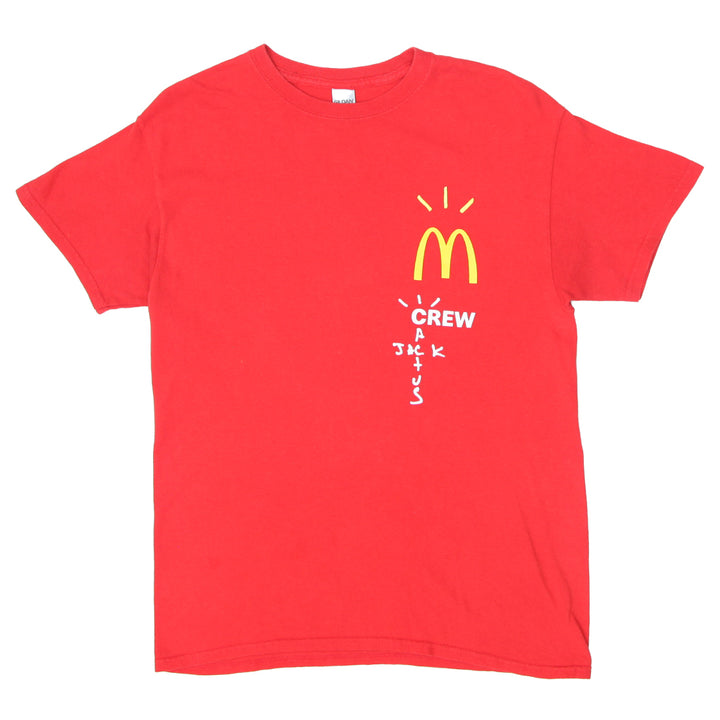 Mens Travis Scott Jack Cactus McDonalds Crew T-Shirt