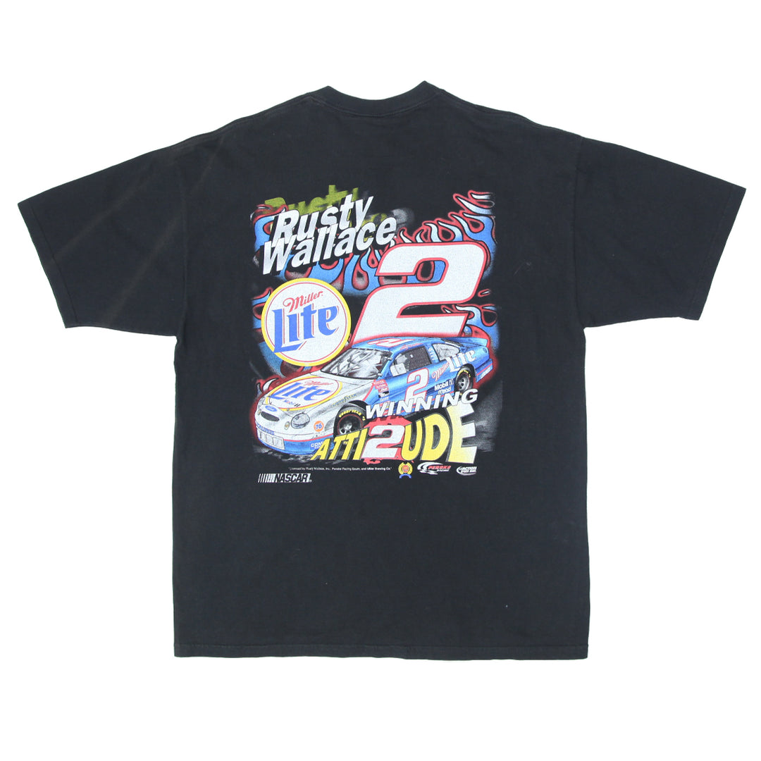 Mens Chase Authentics Rusty Wallace Nascar Racing T-Shirt