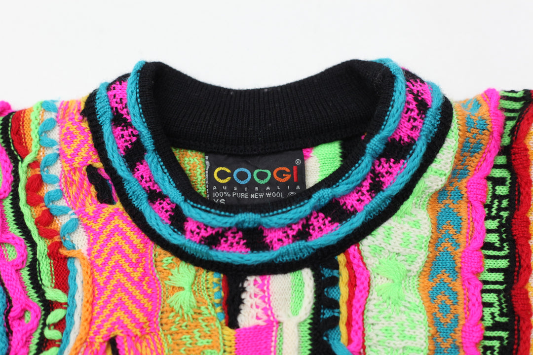 Vintage Coogi 100% Pure New Wool Knitted Sweater