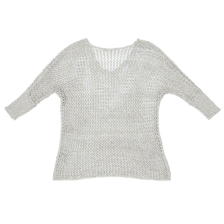 Y2K Crochet Sequins Suzy Shier Top