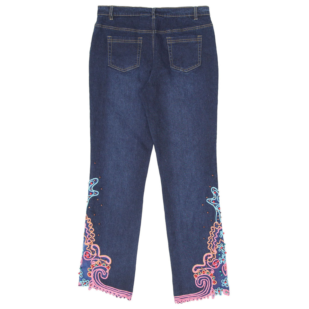 Y2K Embroidered Jeans