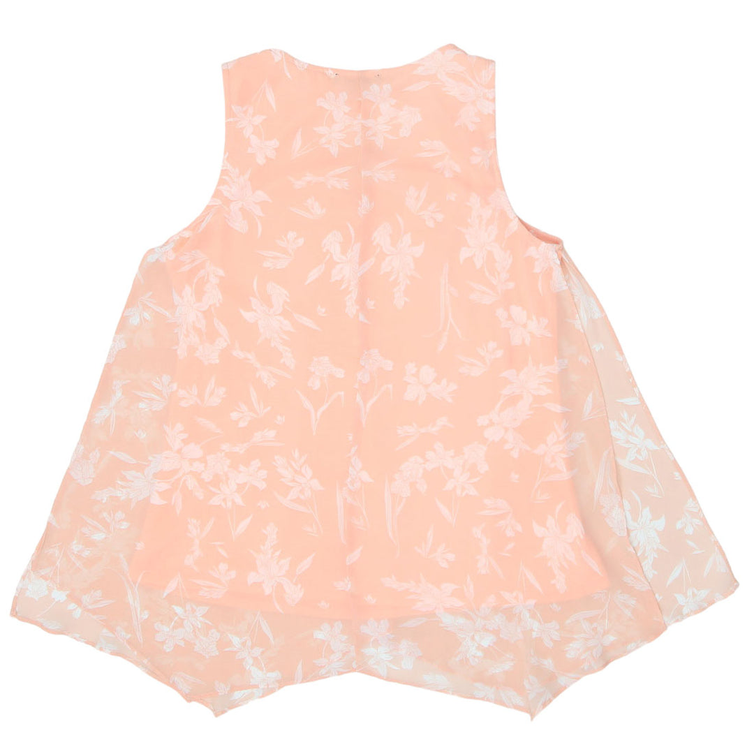 Ladies Lily Morgan Sleevelees Floral Flowy Top