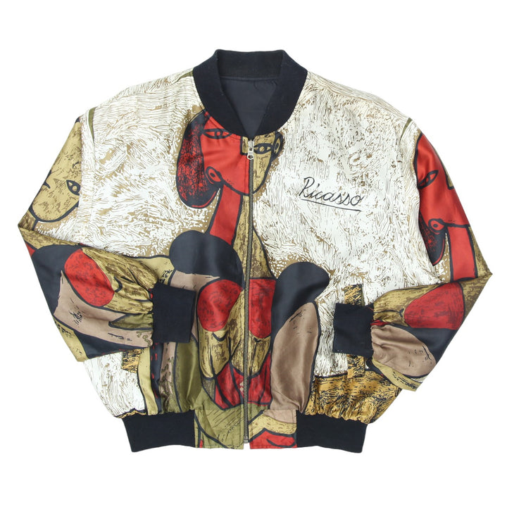 Vintage Picasso Full Zip Bomber Jacket