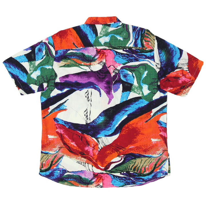 Mens Jogal Floral Abstract Hawaiian Shirt
