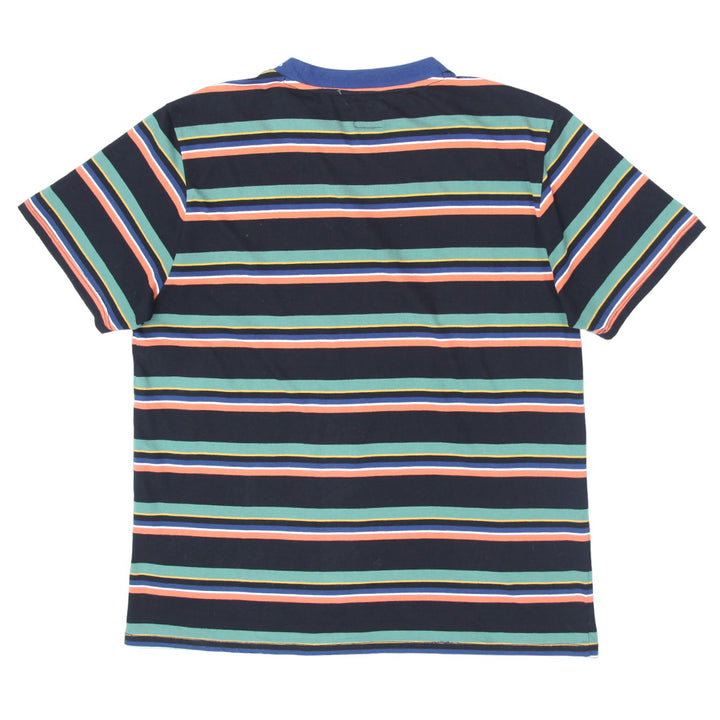 Mens Guess Embroidered Stripe Crewneck T-Shirt