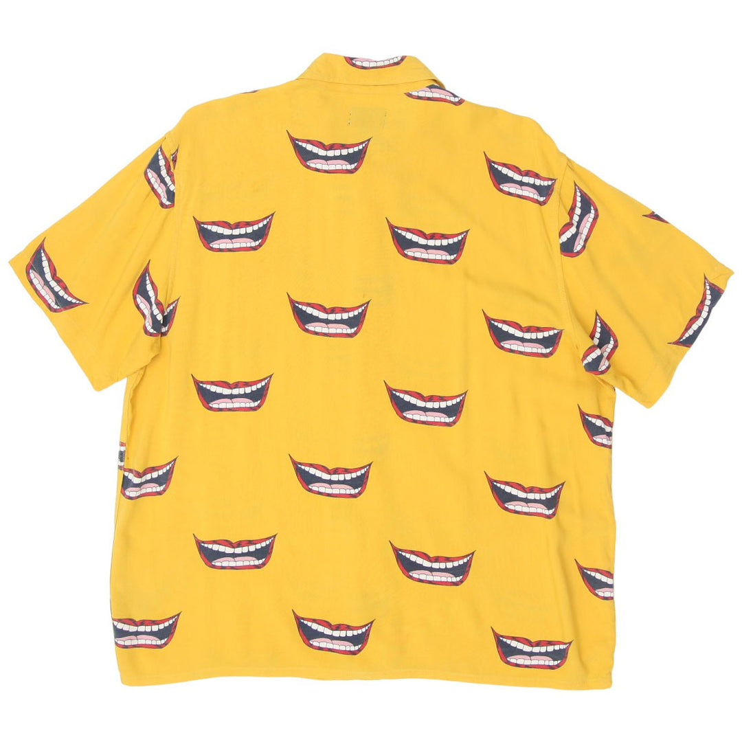 Mens Obey Smile Yellow Shirt