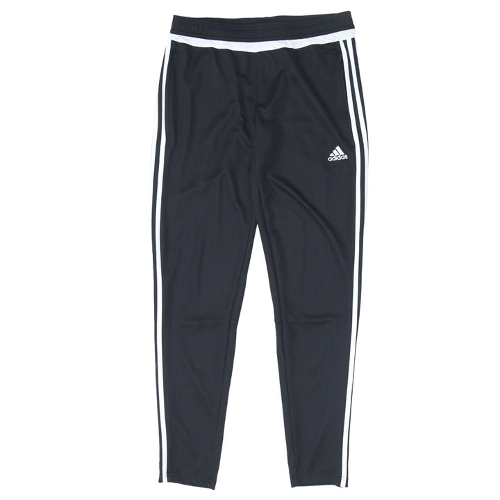 Ladies Adidas White Stripes Black Skinny Track Pants