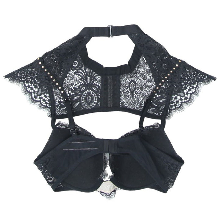 Ladies Victoria's Secret Black Lace Stud Bralette