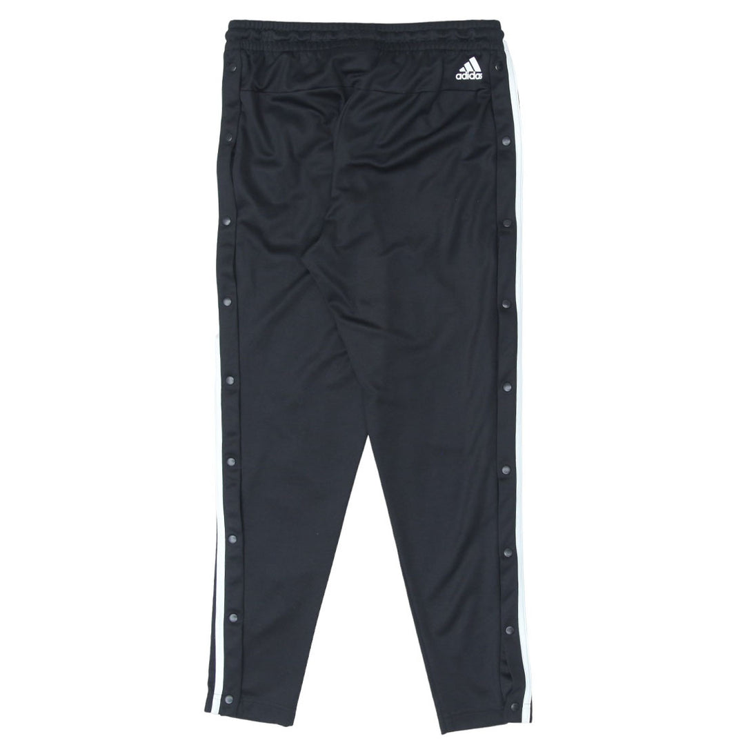 Ladies Adidas White Stripes Black Tearaway Pants