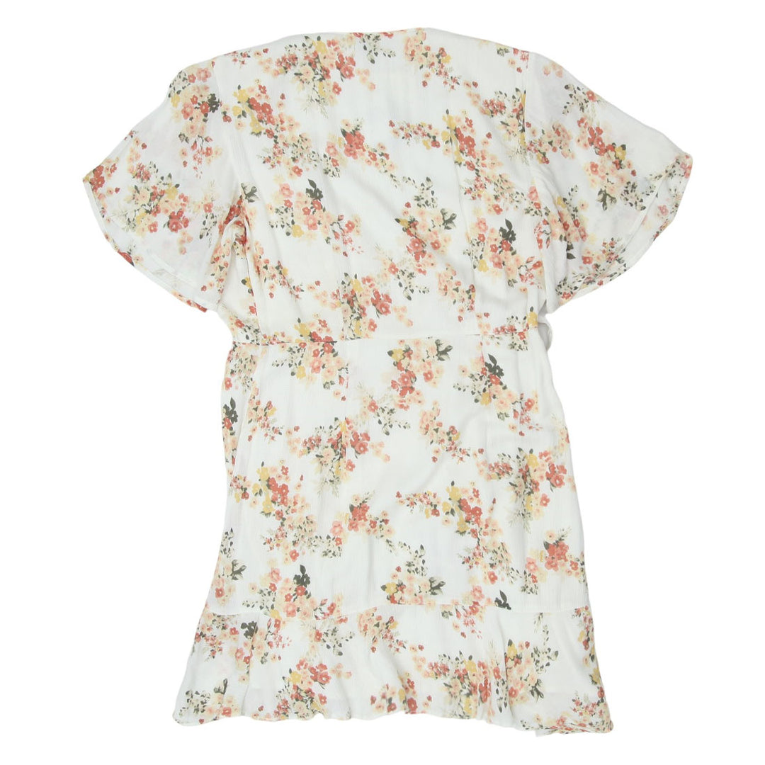 Ladies Abercrombie Floral Wrap Short Dress