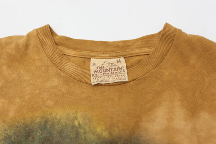 1999 Vintage The Mountain Chris Cuming Running Horses Tie Dye T-Shirt M