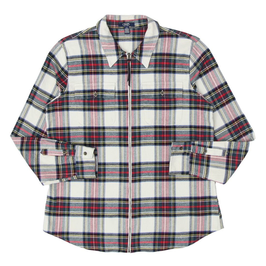 Chaps zip up flannel shirt new arrivals