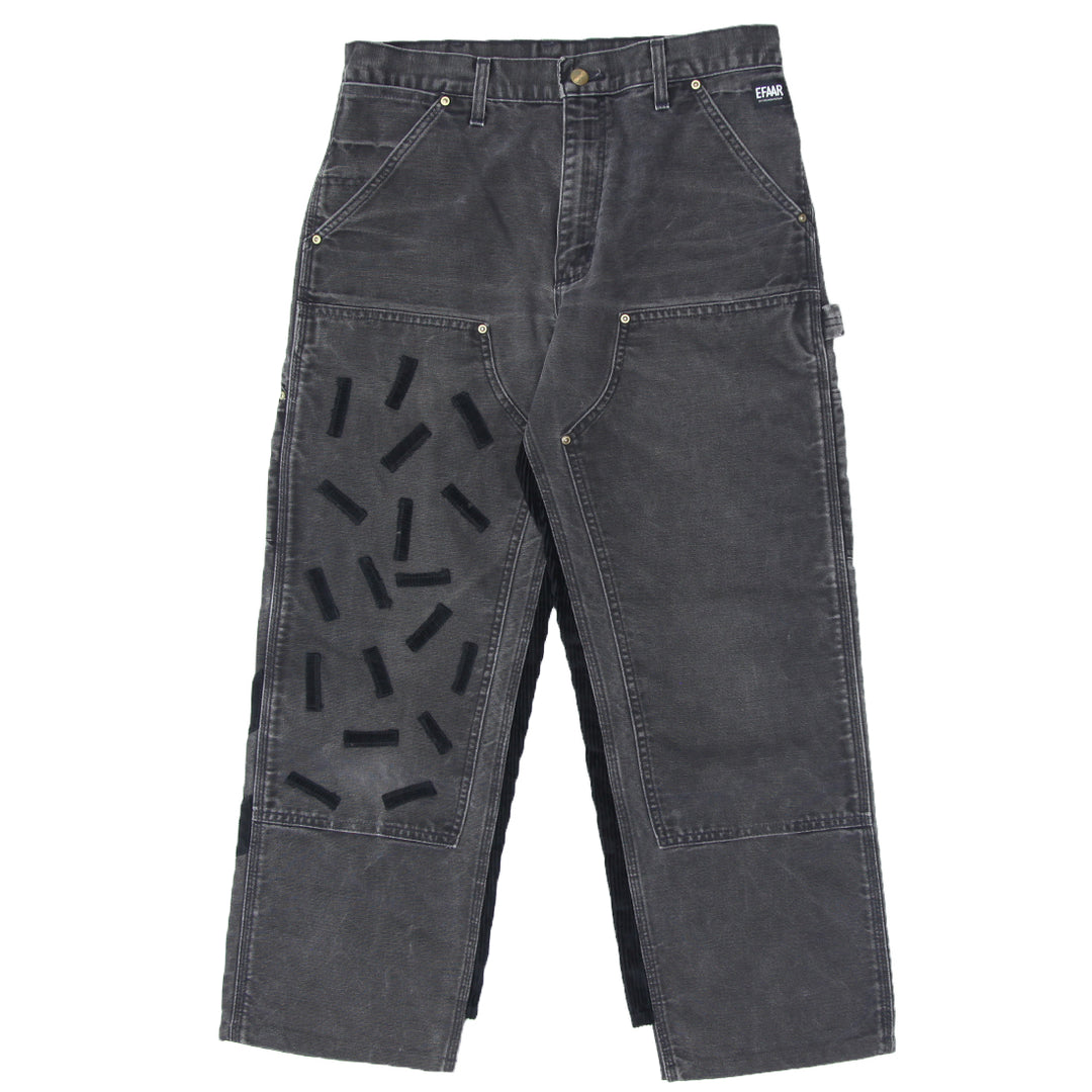 Rework Carhartt Double Knee Corduroy Patched Workwear Pants