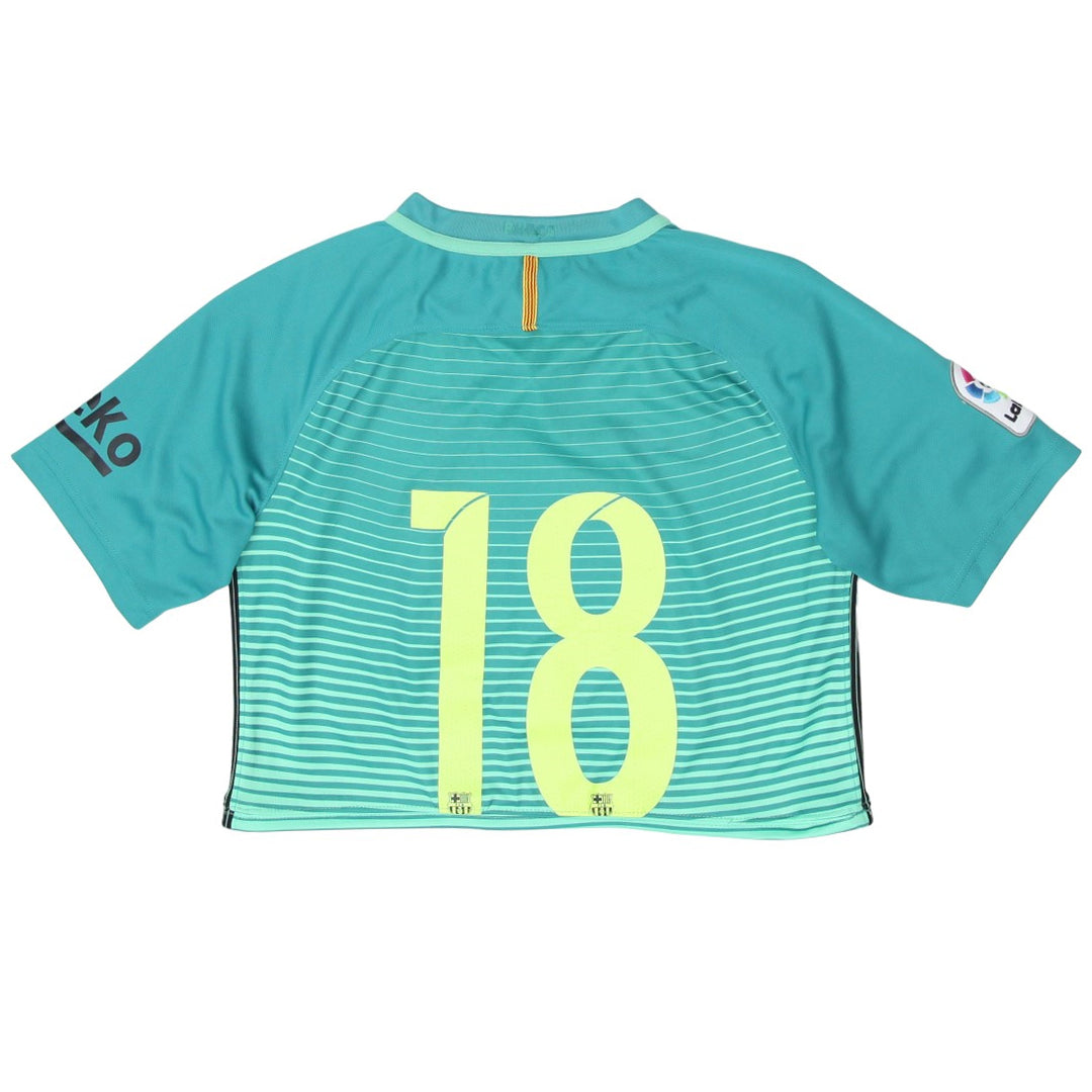 Rework FC Barcelona Crop Football Jersey