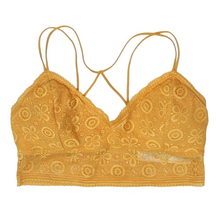 Ladies Gilly Hicks Yellow Lace Bralette