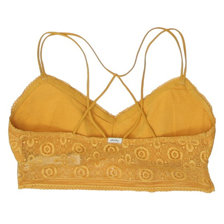 Ladies Gilly Hicks Yellow Lace Bralette