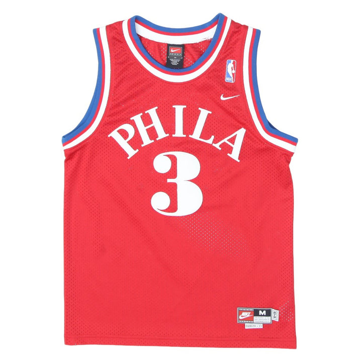 Boys Youth Nike Team Philadephia 76ers Iverson 3 Basketball Jersey