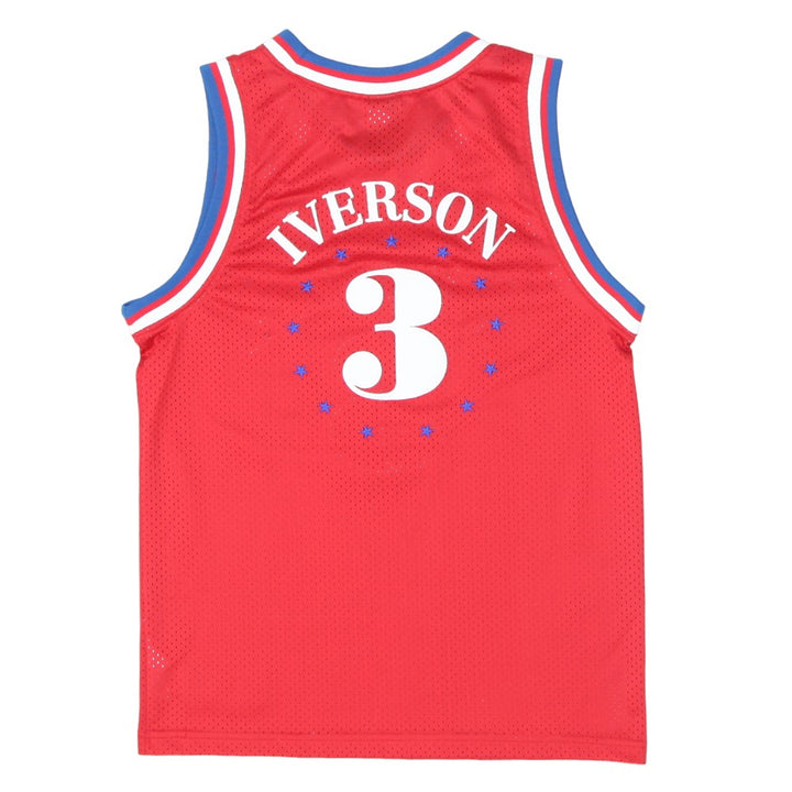 Boys Youth Nike Team Philadephia 76ers Iverson 3 Basketball Jersey