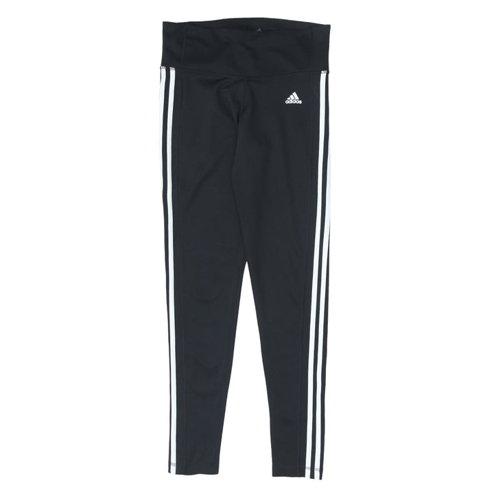 Ladies Adidas White Stripes Black Exercise Pants