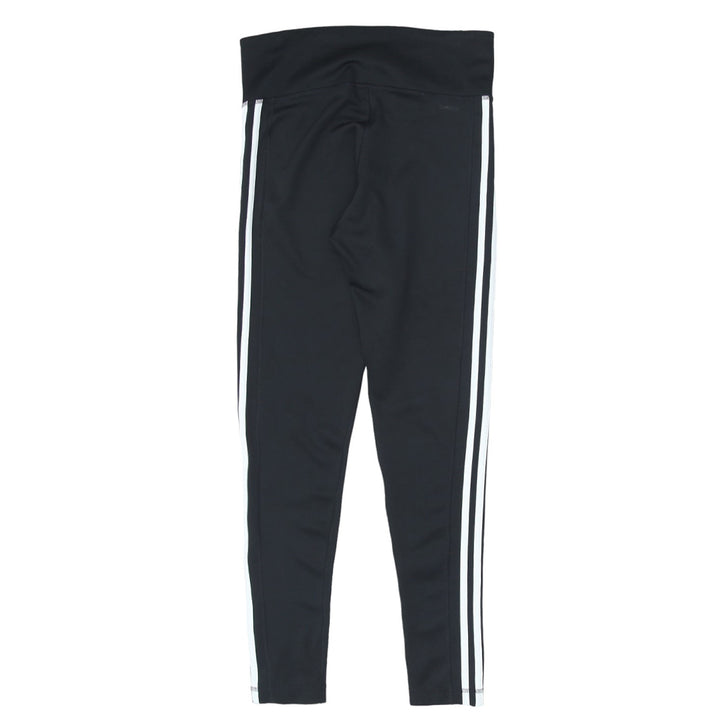 Ladies Adidas White Stripes Black Exercise Pants