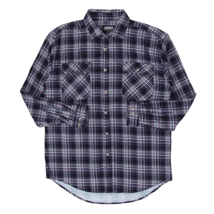 Mens Lowes Plaid Flannel Shirt