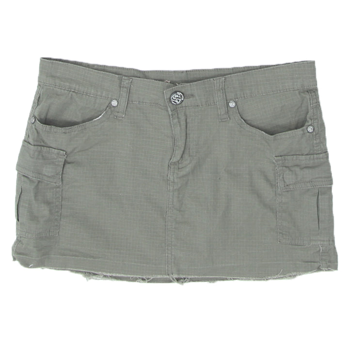 Y2K Cargo Ripstop Mini Skirt