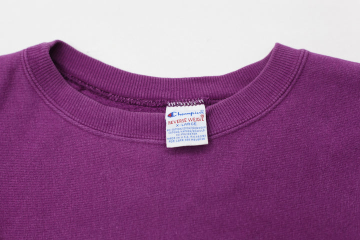 Vintage Champion Reverse Weave Purple Crewneck Sweatshirt Made In USA