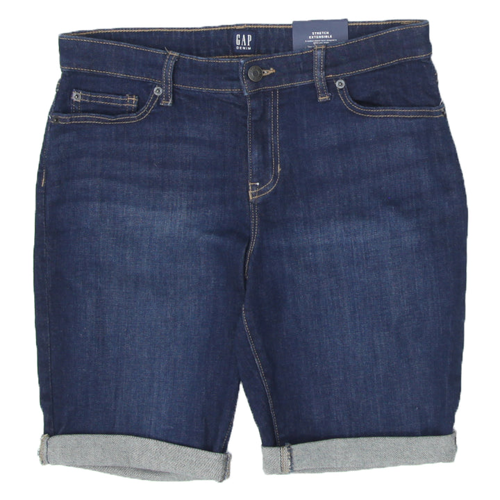 Ladies GAP Denim Mid Rise Bermuda Shorts