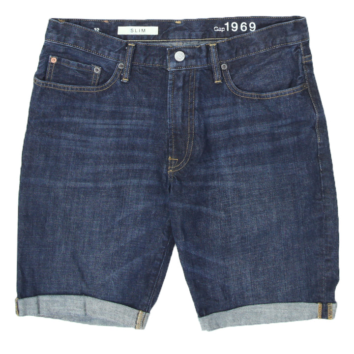 Mens GAP Slim Cuff Denim Shorts