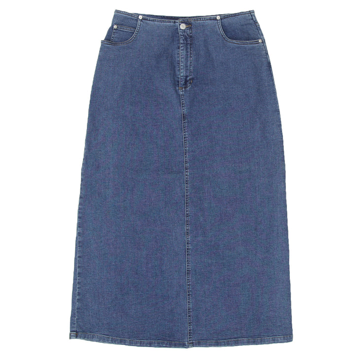 Y2K Denim Long Skirt