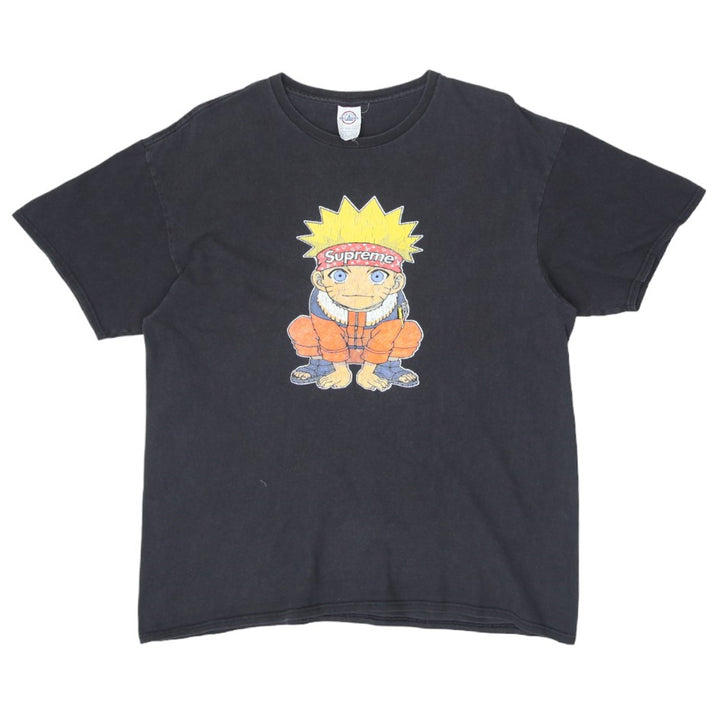 Vintage Naruto Supreme T-Shirt Black Delta Pro Weight  XL