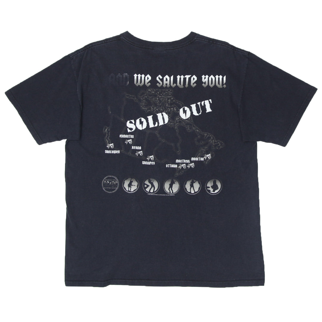 Mens Anvil AC DC Back In Canada Sold Out Concert T-Shirt