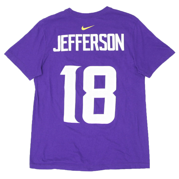 Mens Nike Minnesota Vikings Jefferson #18 T-Shirt