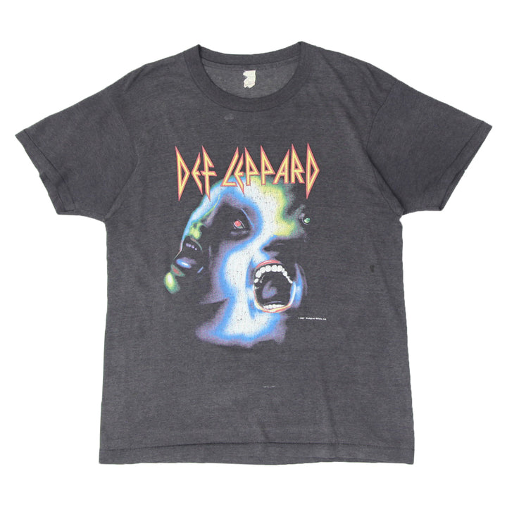 1987 Vintage Def Leppard Hysteria Band T-Shirt S.Stitch Black M