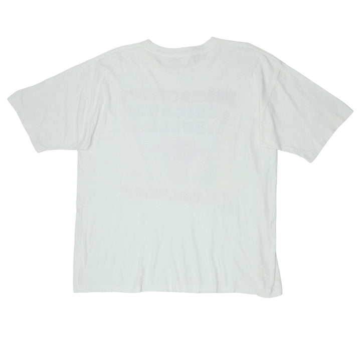 1993 Vintage Chicago Bulls World Champs T-Shirt Single Stitch White XL