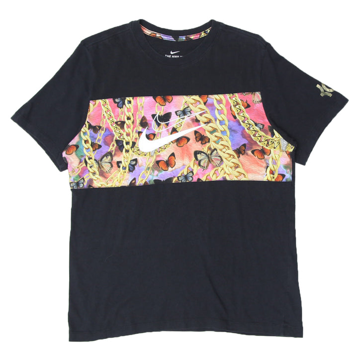 Mens Nike Swoosh KD Chain Butterfly Print T-Shirt