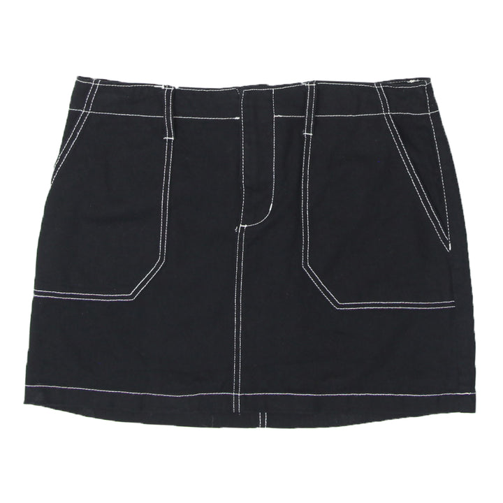 Y2K Blue Spice Black Skirt