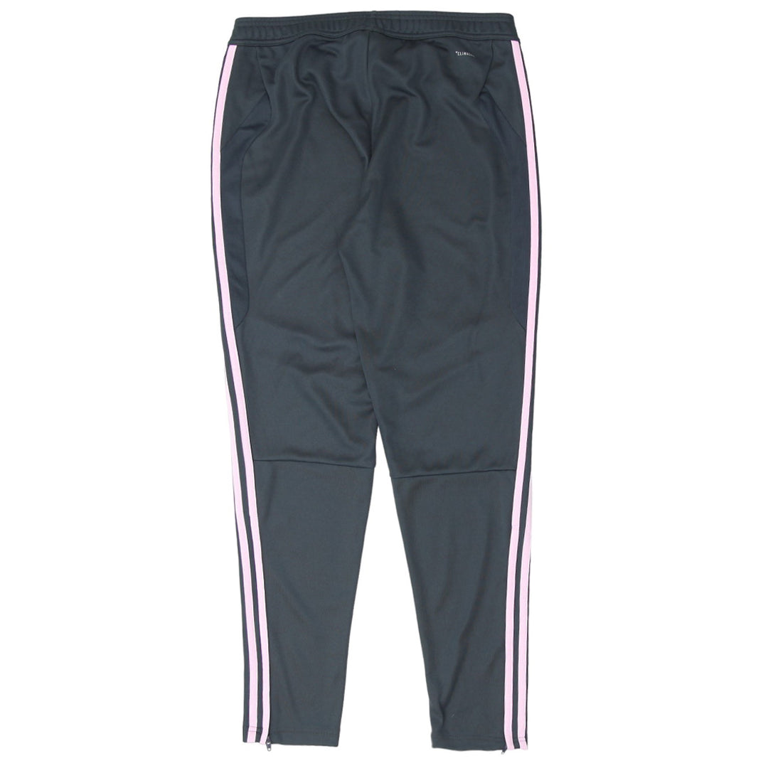 Ladies Adidas Pink Stripes Gray Skinny Track Pants