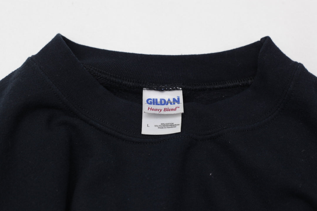 Vintage Gildan Chicago Bulls Black Crewneck Sweatshirt