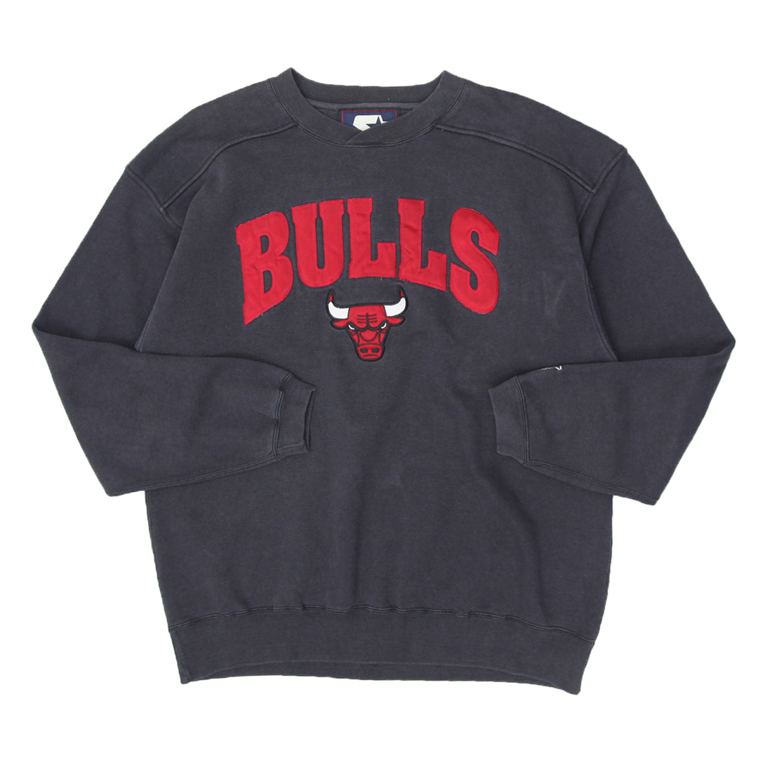 Vintage Starter NBA Chicago Bulls Sweatshirt Black
