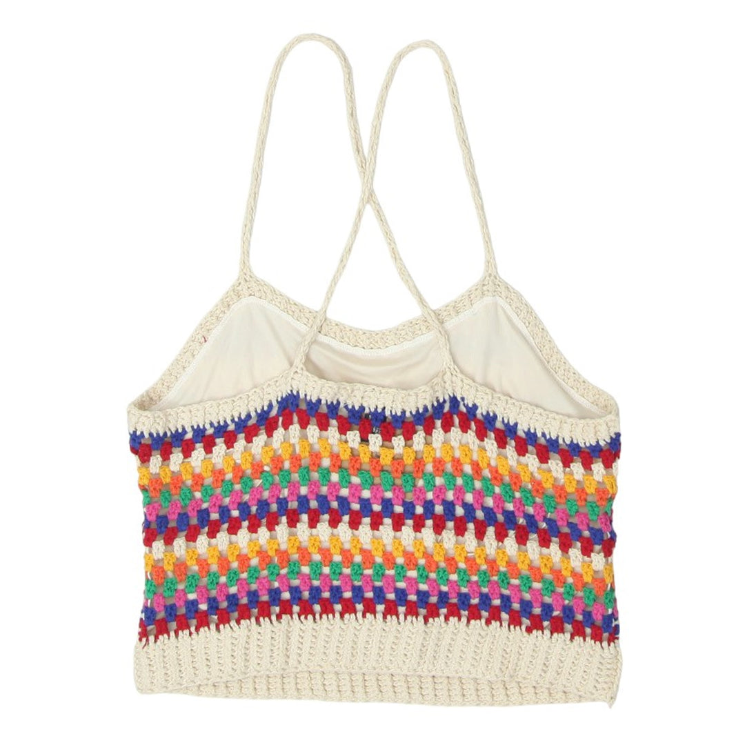 Y2K Crochet Strappy Crop Top