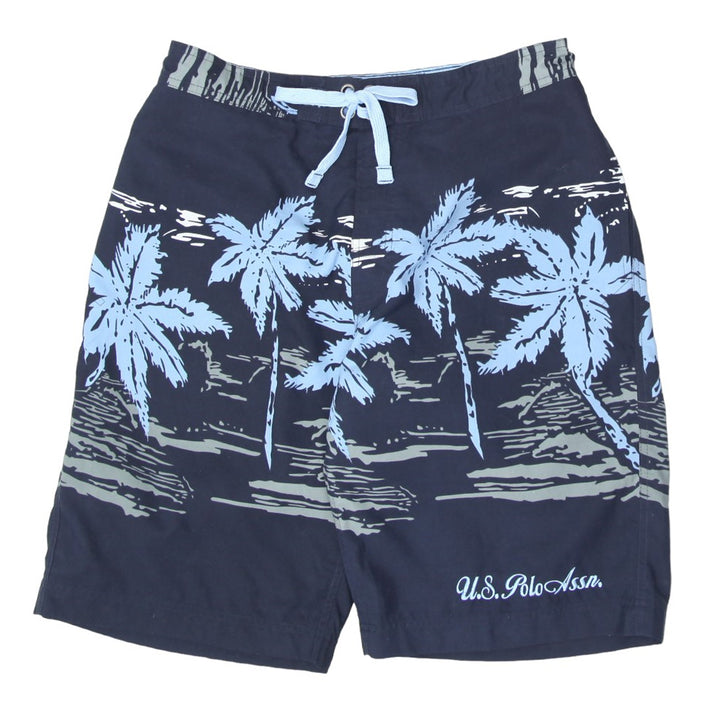 Mens U.S. Polo Assn Palm Print Board Shorts