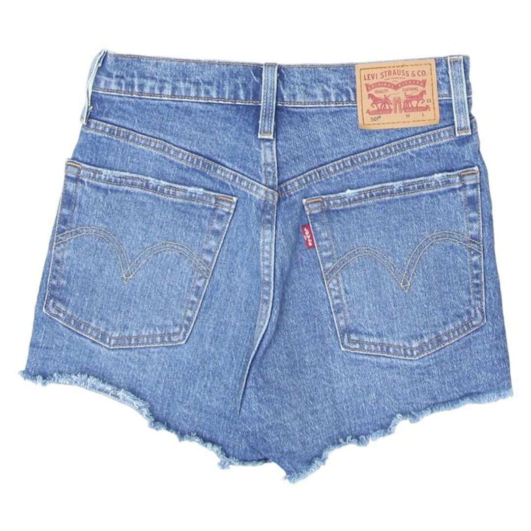 Ladies Levi Strauss 501 Ripped Denim Shorts