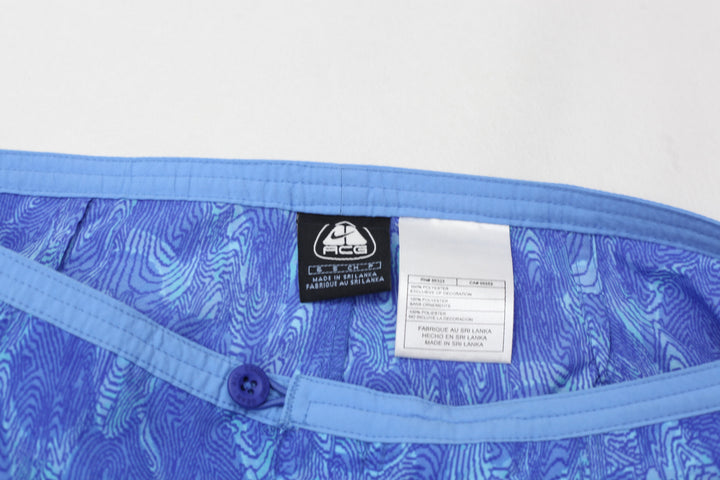 Ladies Nike ACG Blue Printed Shorts