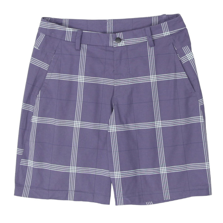 Mens LuluLemon Plaid Purple Shorts