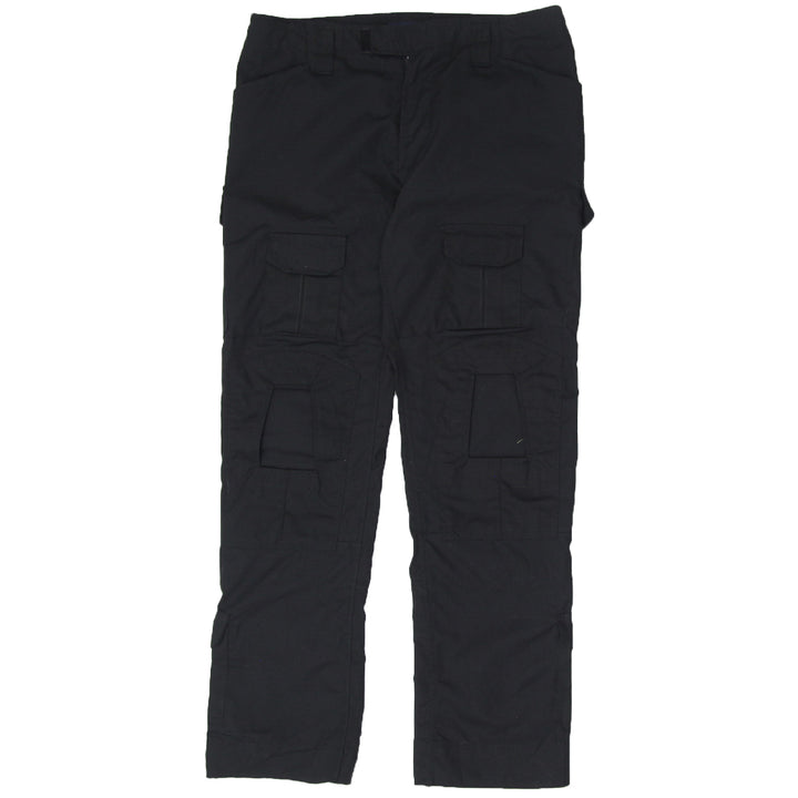 Mens Black Ripstop Cargo Tactical Pants