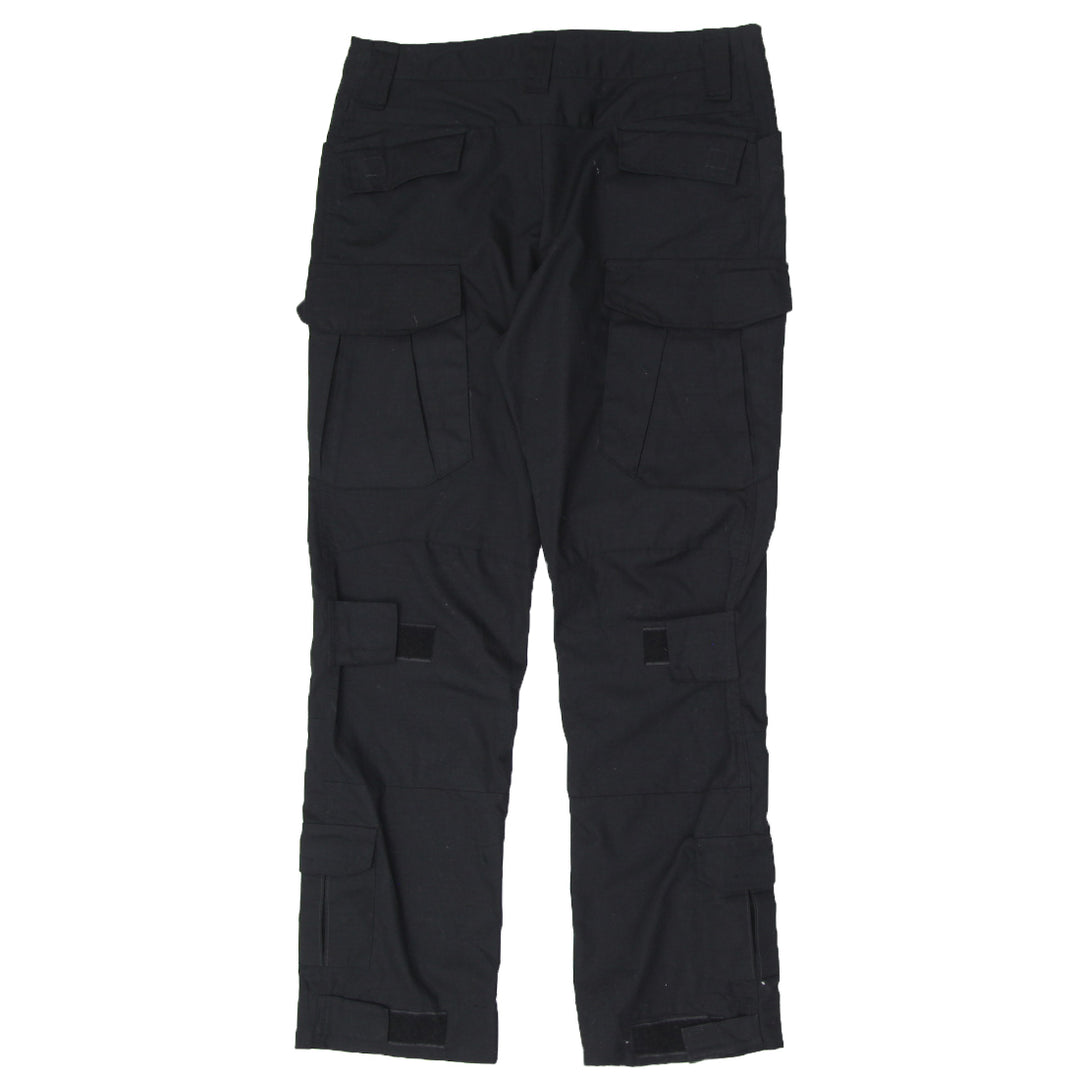 Mens Black Ripstop Cargo Tactical Pants