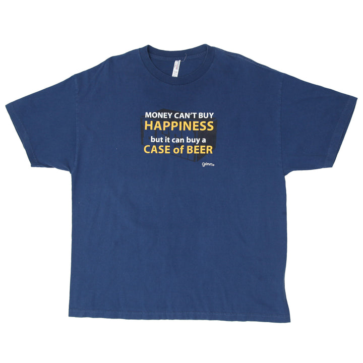 Mens AAA Money Cant Buy Happiness Humor T-Shirt