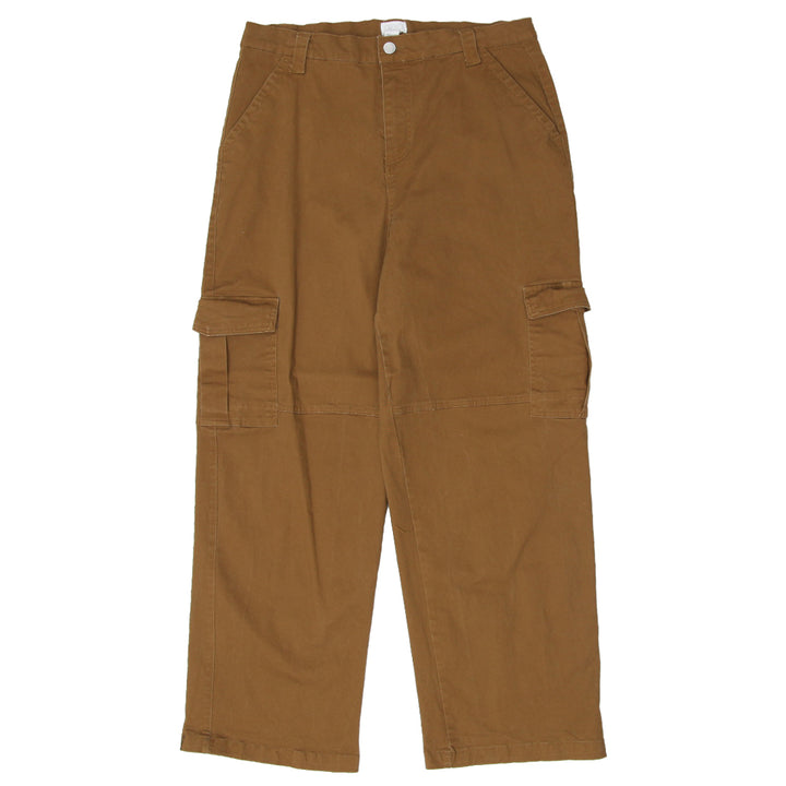 Ladies Full Tilt High Waist Brown Cargo Pants