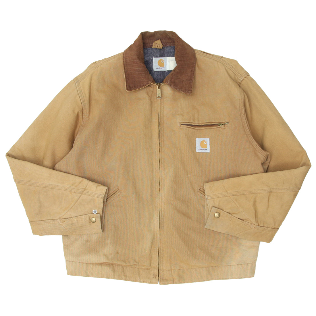 Vintage Carhartt Blanket Lined Corduroy Collar Workwear Jacket Fashion Rerun Vintage